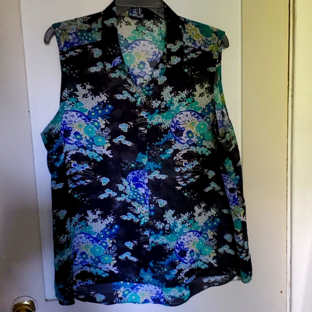 3/$30 George Sheer Sleeveless Top